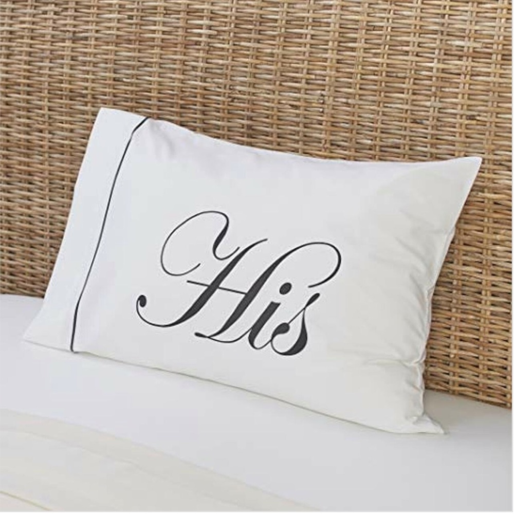 NWT “His” Pillow Case